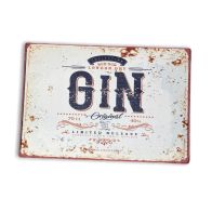 See more information about the Vintage London Dry Gin Sign Metal Wall Mounted - 42cm