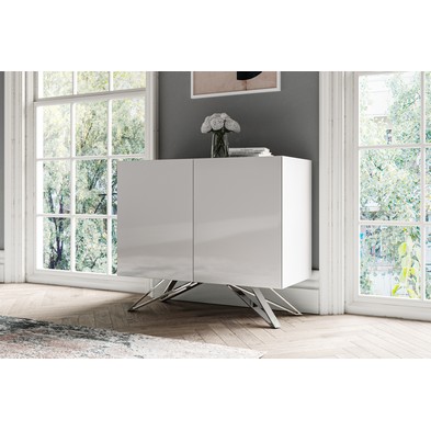 Product photograph of Weston Sideboard White 2 Doors 4 Shelves from QD stores