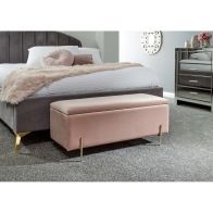 See more information about the Mystica Pink 1 Door Ottoman Storage Bench