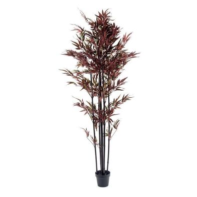 Product photograph of Bamboo Tree Artificial Plant Green Red - 180cm from QD stores