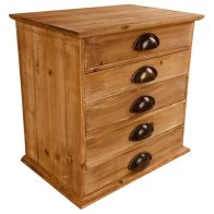 See more information about the Wood Organiser 5 Drawers 37.5cm - Natural
