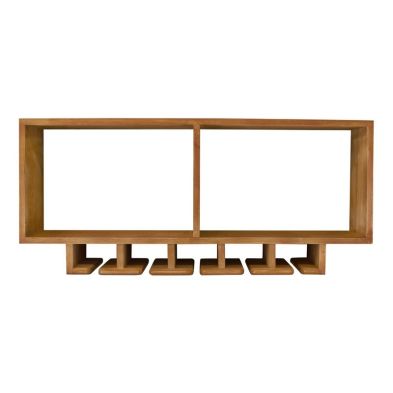 Product photograph of Kitchen Shelving Unit With Storage For Wine Glasses from QD stores