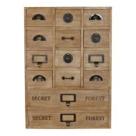 See more information about the Wood Organiser 14 Drawers 45cm - Natural