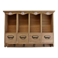See more information about the Classic Shelving Unit Wood Natural 2 Shelves
