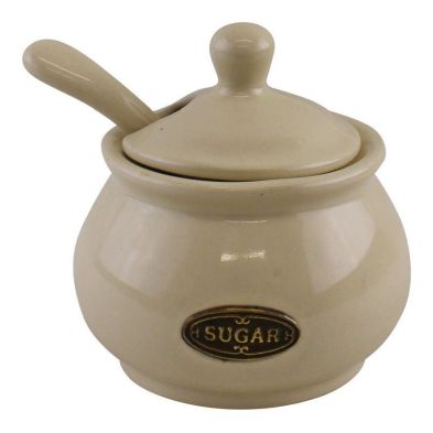 Country Cottage Sugar Bowl Ceramic Cream 10cm