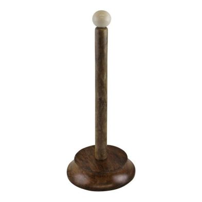 Product photograph of Country Cottage Kitchen Roll Holder Wood - 35cm from QD stores