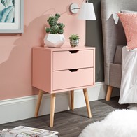 See more information about the Nyborg Bedside Table Pink 2 Drawers
