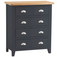 See more information about the Aurora Midnight Chest of Drawers Oak 5 Drawers