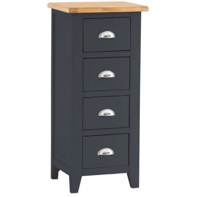 Product photograph of Aurora Midnight Chest Of Drawers Oak 4 Drawers from QD stores