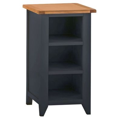 Product photograph of Aurora Midnight Bookcase Oak 3 Shelves from QD stores