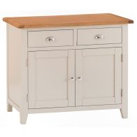See more information about the Aurora Mist Sideboard Oak Light Grey 2 Doors 2 Drawers
