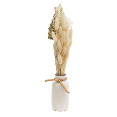 Product photograph of Mixed Dried Flowers In Ceramic Vase from QD stores