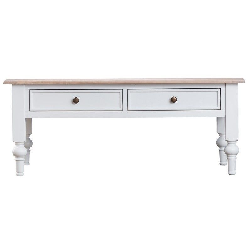 Painted Oak 2 Drawer Coffee Table