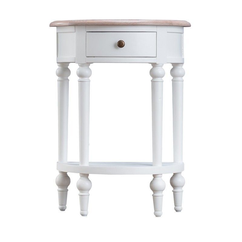 Painted Oak 1 Drawer Telephone Table