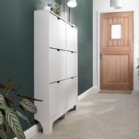 See more information about the Narrow Shoe Cabinets 6 Door Shoe Cabinet White
