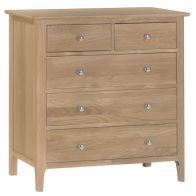 See more information about the Bayview Oak Chest Of 5 Drawers
