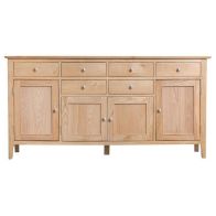 See more information about the Bayview Sideboard Oak 4 Door 6 Drawer