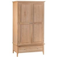 See more information about the Bayview Large Wardrobe Oak 2 Door 1 Drawer