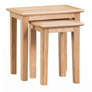 Product photograph of Bayview Duo Nest Of Tables Oak from QD stores