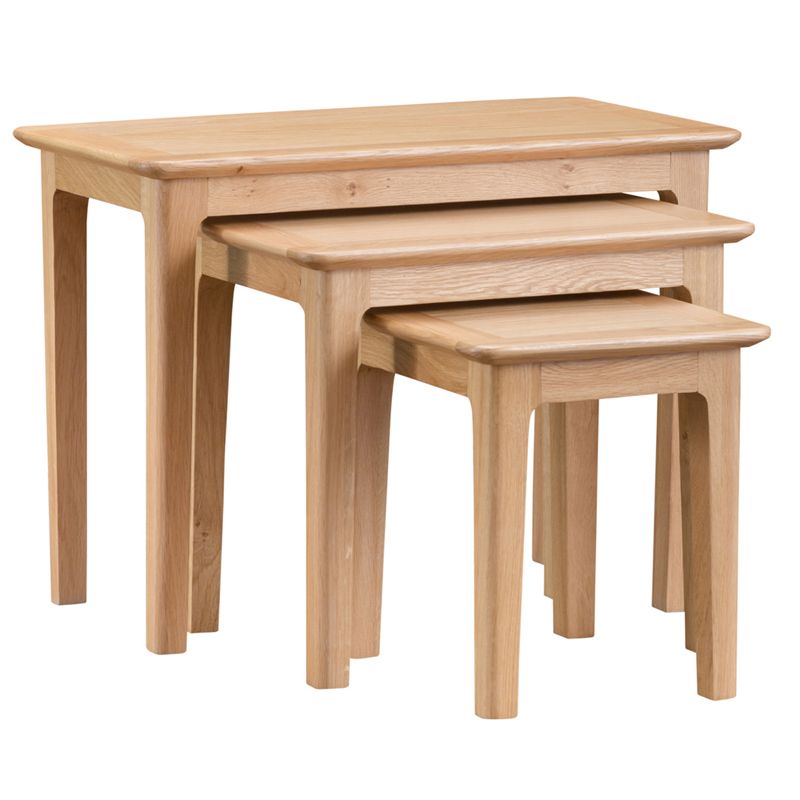 Bayview Trio Nest of Tables Oak