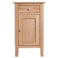 See more information about the Bayview Small Cabinet Oak 1 Door 1 Drawer