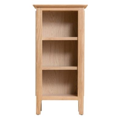 Bayview Small Narrow Bookcase Oak 3 Shelf