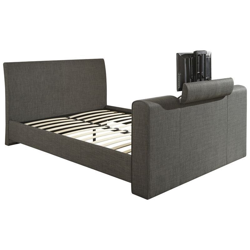 Brooklyn King Size TV Bed Charcoal
