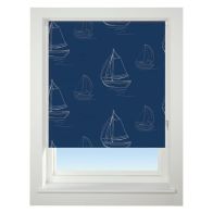 See more information about the Universal 60cm Navy Boats Blackout Roller Blind