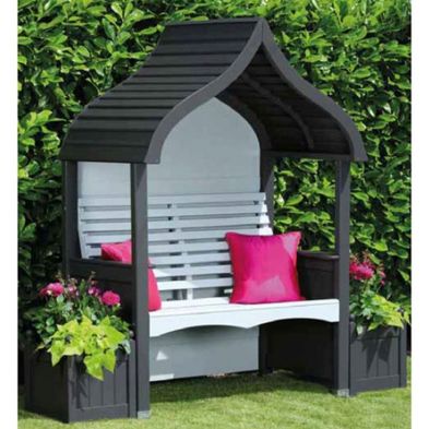 Product photograph of Afk Premium Orchard Arbour Charcoal Stone 2 Seat from QD stores