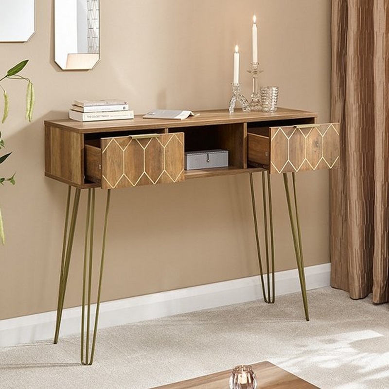 Orleans 2 Drawer Console Table Mango