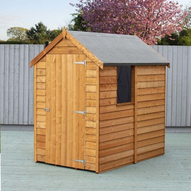 Shire Overlap Value Apex Single Door Shed 6' X 4'
