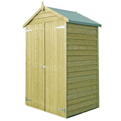 Product photograph of Shire Ashworth 4 4 X 3 3 Apex Shed - Premium Pressure Treated Overlap from QD stores