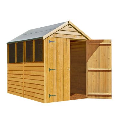 Product photograph of Shire Ashworth 5 5 X 6 10 Apex Shed - Budget Dip Treated Overlap from QD stores