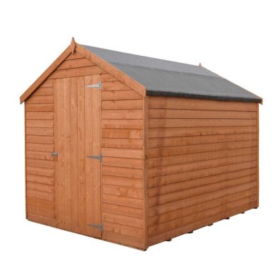 Product photograph of Shire Ashworth 6 5 X 8 1 Apex Shed - Budget Dip Treated Overlap from QD stores