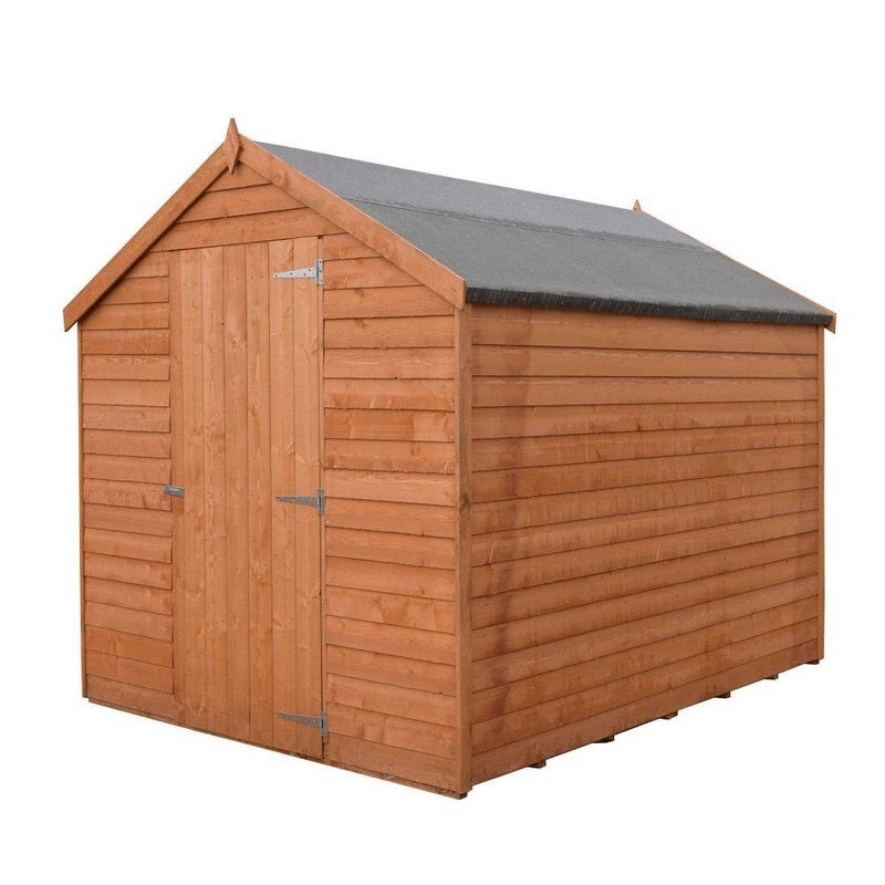 Shire Ashworth 6' 5" x 8' 1" Apex Shed - Budget Dip Treated Overlap