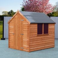 See more information about the Shire Cambridge 5' 9" x 6' 11" Apex Shed - Budget Dip Treated Overlap