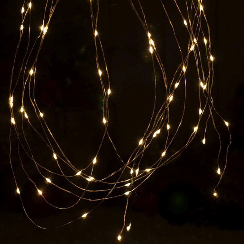 25 LED Warm White 250cm Dewdrop Christmas Lights 