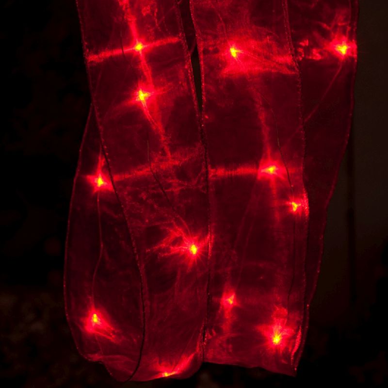String Ribbon Christmas Light Red Indoor 20 LED - 2m 