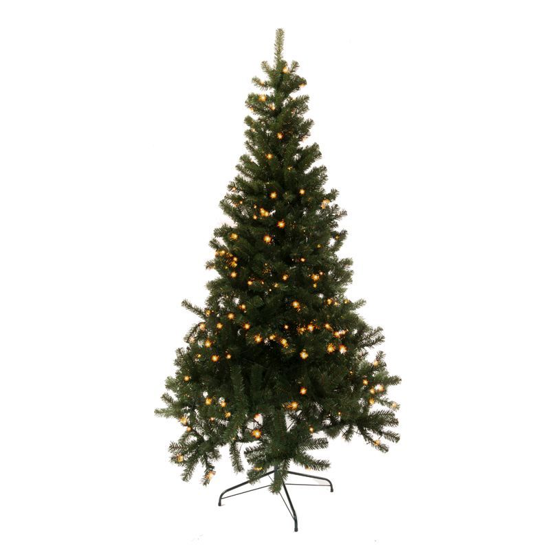 180cm (5 Foot 10 inch) Green Lit Grenoble Pine 665 Tips With 200 LEDs