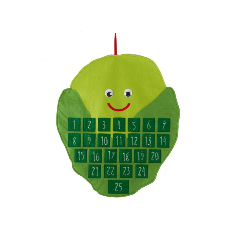 Sid The Sprout Advent Calendar Christmas Decoration Green - 67cm 