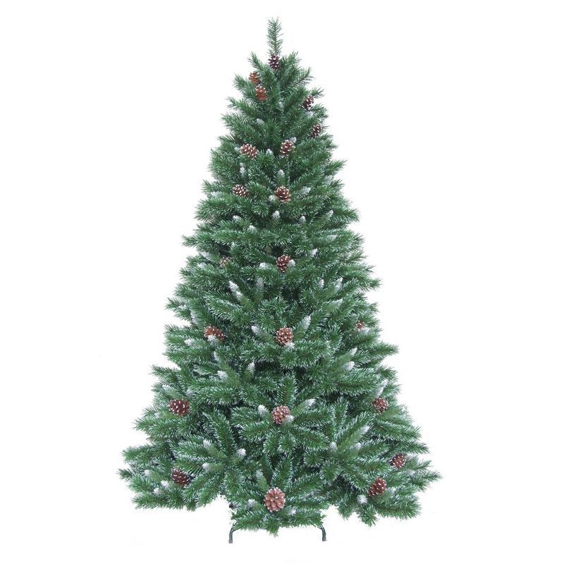 Festive 150cm (5 Foot) Prelit Frosted Snow Queen Christmas Tree Warm White 492 Tips