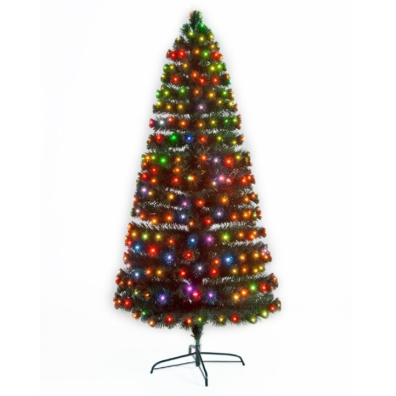 Festive 180cm (6 Foot) Prelit Colour Changing Christmas Tree 240 Tips