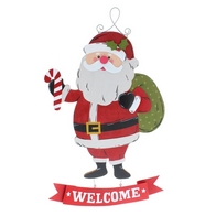 See more information about the Santa Sign Christmas Decoration - 49cm