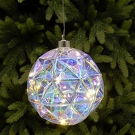See more information about the Diamond Bauble Christmas Light Warm White Indoor 10 LED