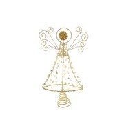 See more information about the Angel Christmas Tree Topper Decoration Gold - 30cm 