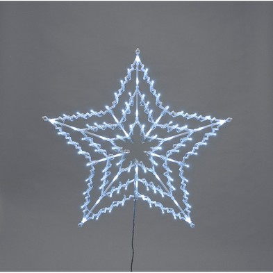 Feature Star Christmas Light Animated White Outdoor 100 Led