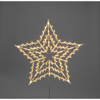 Feature Star Christmas Light Animated Warm White Outdoor 100 Led