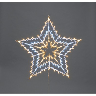 Feature Star Christmas Light Animated White Warm White Outdoor 100 Led