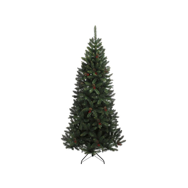 Festive 180cm (6 Foot) Prelit Winchester Pine Christmas Tree Warm White 640 Tips