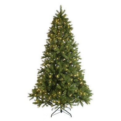 6ft Mayberry Spruce Christmas Tree Artificial Dark Green With Led Lights Warm White 1005 Tips